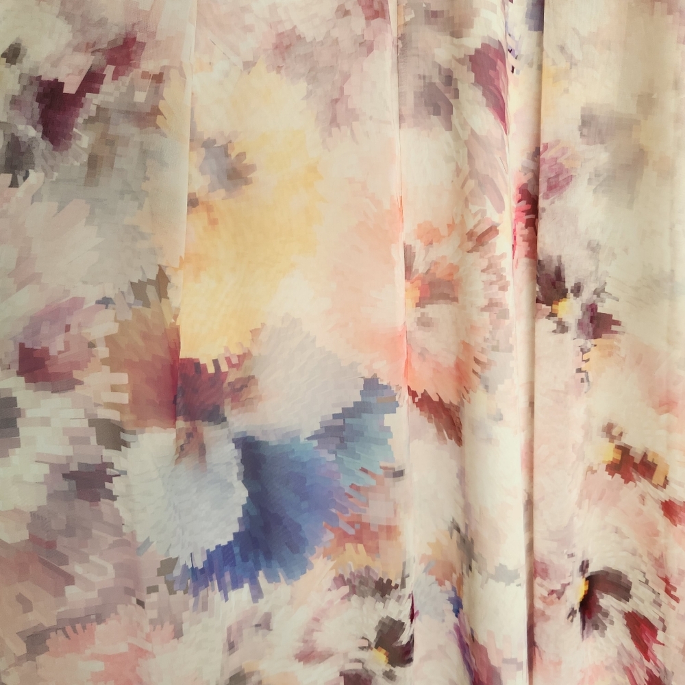 HUNTER BELL New York Maxi Gown Dress - Multicolor Watercolor Print - Picture 6 of 8